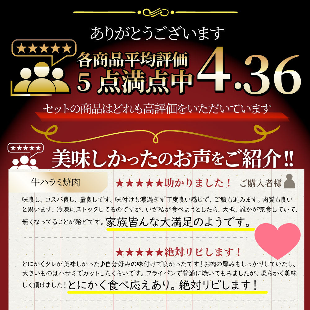 メガ盛り肉の福袋 絶品 焼肉 セット 総重量750g 牛 ハラミ 焼肉 & 豚味噌 カルビ 焼肉 牛肉 焼くだけ&レンジで簡単調理