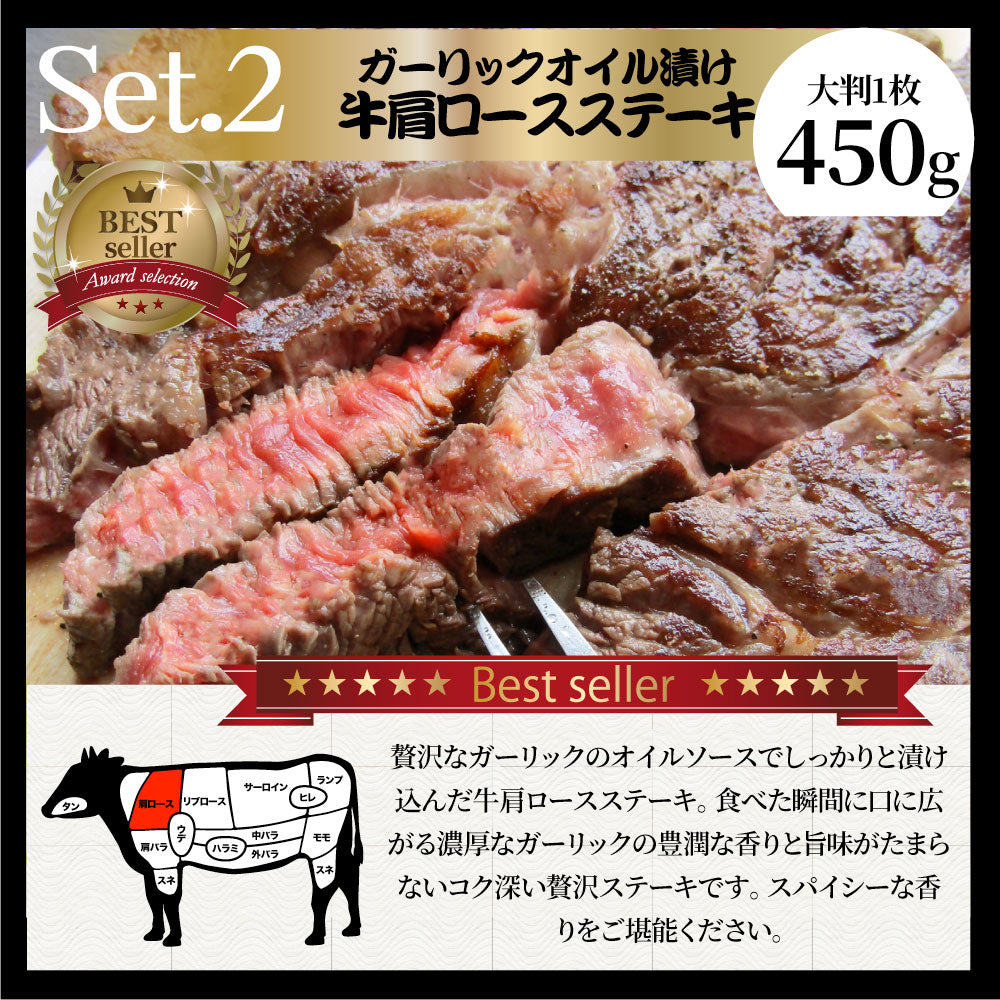 焼肉 セット 牛肉 肉 ステーキBBQ セット 約1.4kg 6種 福袋 1ポンド ステーキ 入り 豪快セット お中元 ギフト キャンプ キャンプ飯