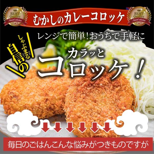 コロッケ 惣菜 レンジで簡単 むかしのコロッケ カレー味 5個入り おつまみ 冷凍弁当 グルメ