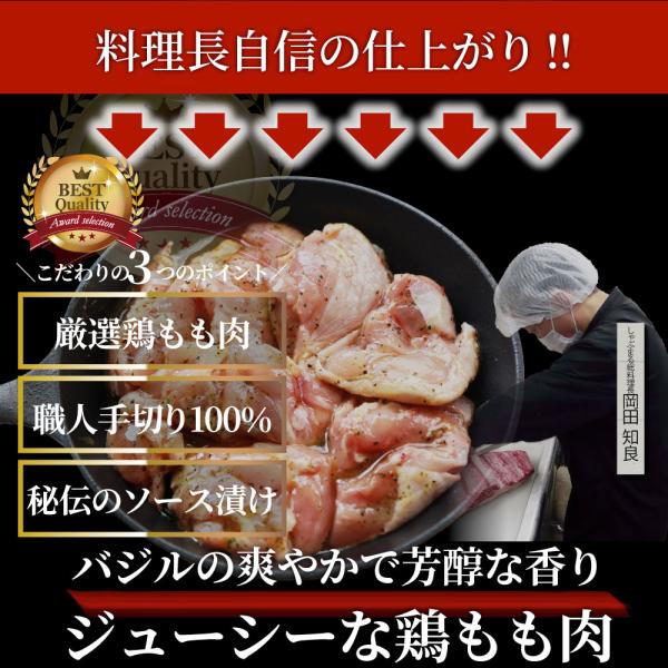 バジル チキン 若鶏 焼肉 鶏肉 鶏もも アヒージョ 肉 焼肉 にんにく 焼き鳥 焼鳥 ガーリック 簡単調理 5kg (500g×10) BBQ バーベキュー 鶏もも 鶏肉