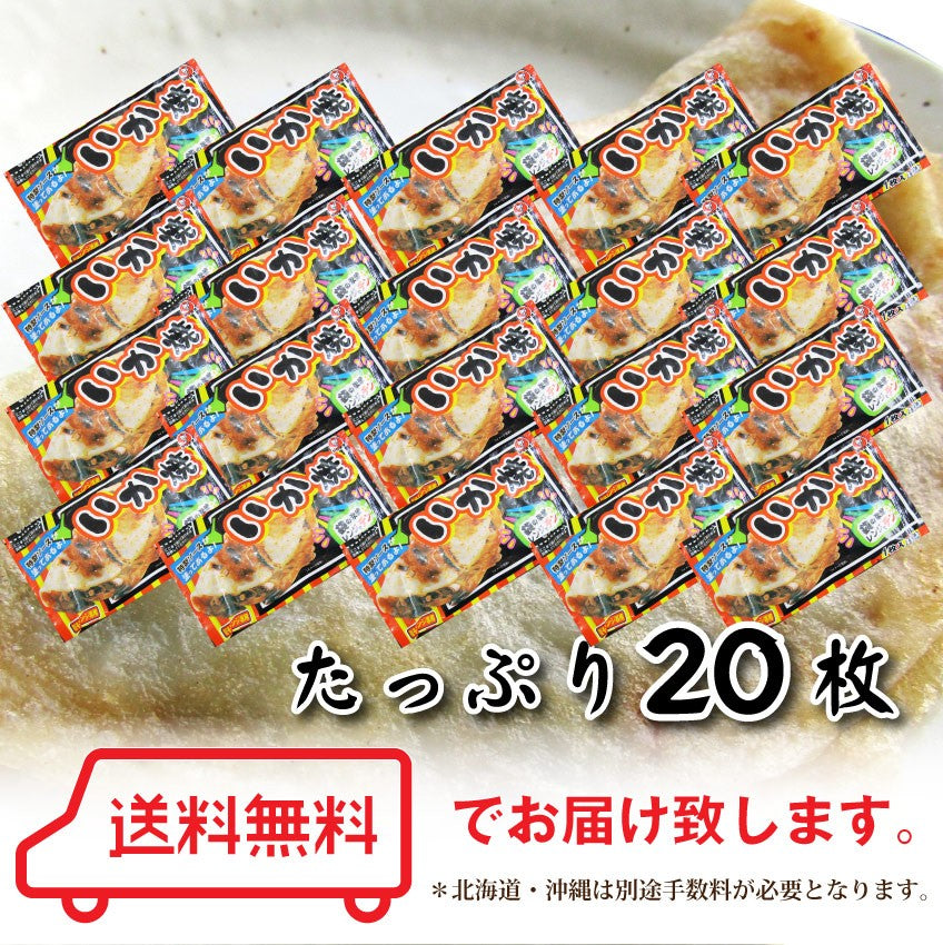 イカ焼き 惣菜 20枚 100g×20 焼くだけ おつまみ 冷凍レンチン おやつ ヘルシー