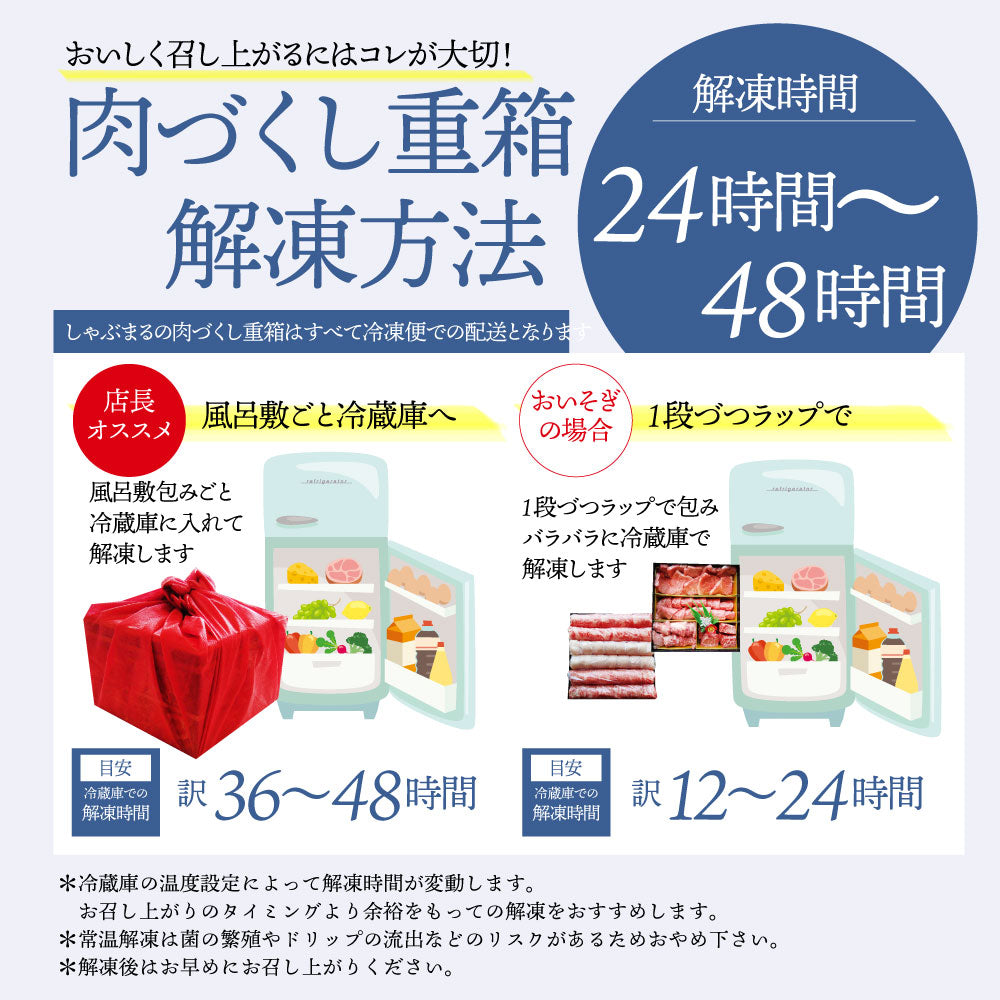 肉 重箱 A4,A5等級黒毛和牛《2段重》肉づくし重箱 4〜5人前 7種 総重量 1.25kg 食べ比べ 肉の匠 しゃぶしゃぶ すき焼き用 スライス バレンタイン ギフト