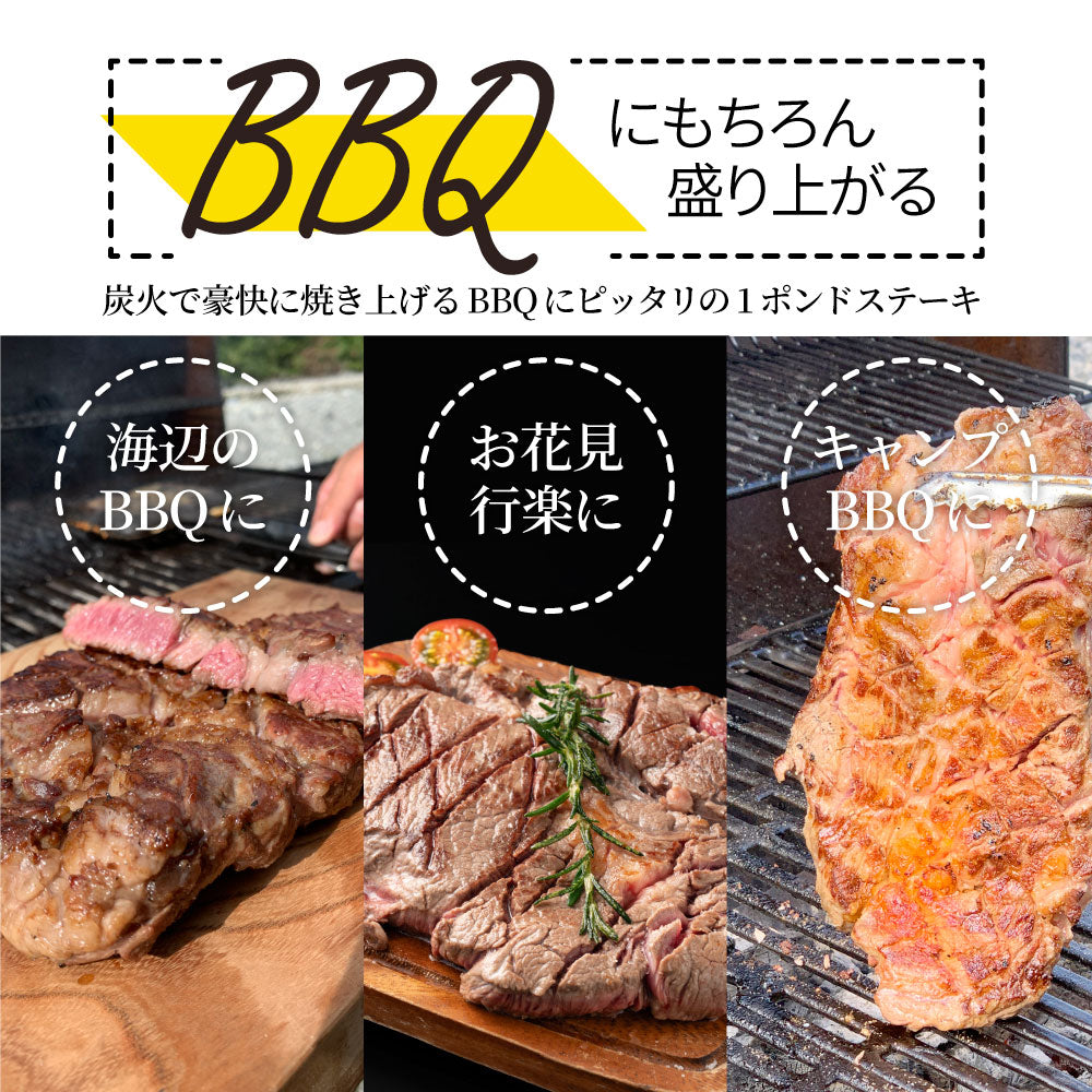 焼肉 セット 牛肉 肉 1ポンド ステーキ 2枚セット 牛肩ロース 450g×2 ブロック ワンポンド メガ盛り 熟成肉 キャンプ キャンプ飯