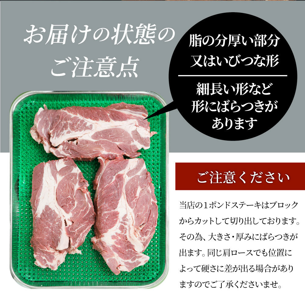 焼肉 セット 牛肉 肉 1ポンド ステーキ 2枚セット 牛肩ロース 450g×2 ブロック ワンポンド メガ盛り 熟成肉 キャンプ キャンプ飯