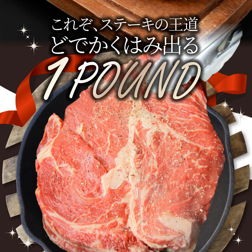 焼肉 セット 牛肉 肉 1ポンド ステーキ 2枚セット 牛肩ロース 450g×2 ブロック ワンポンド メガ盛り 熟成肉 キャンプ キャンプ飯