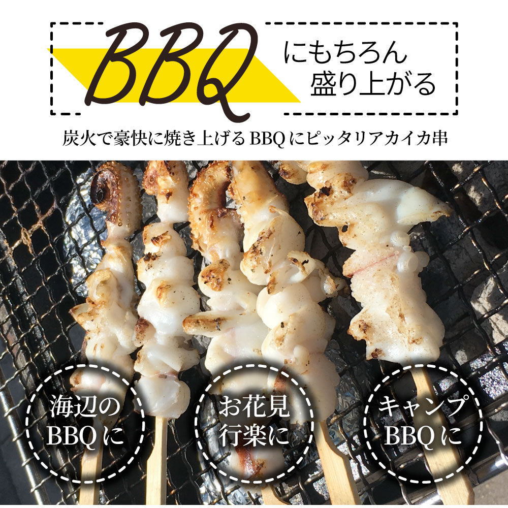 いか串 50本(10本×5) 魚介 イカ 烏賊 学園祭 屋台 業務用 串焼き 食べ物 食材 食品 パーティー BBQ バーベキュー キャンプ 冷凍 惣菜 オードブル