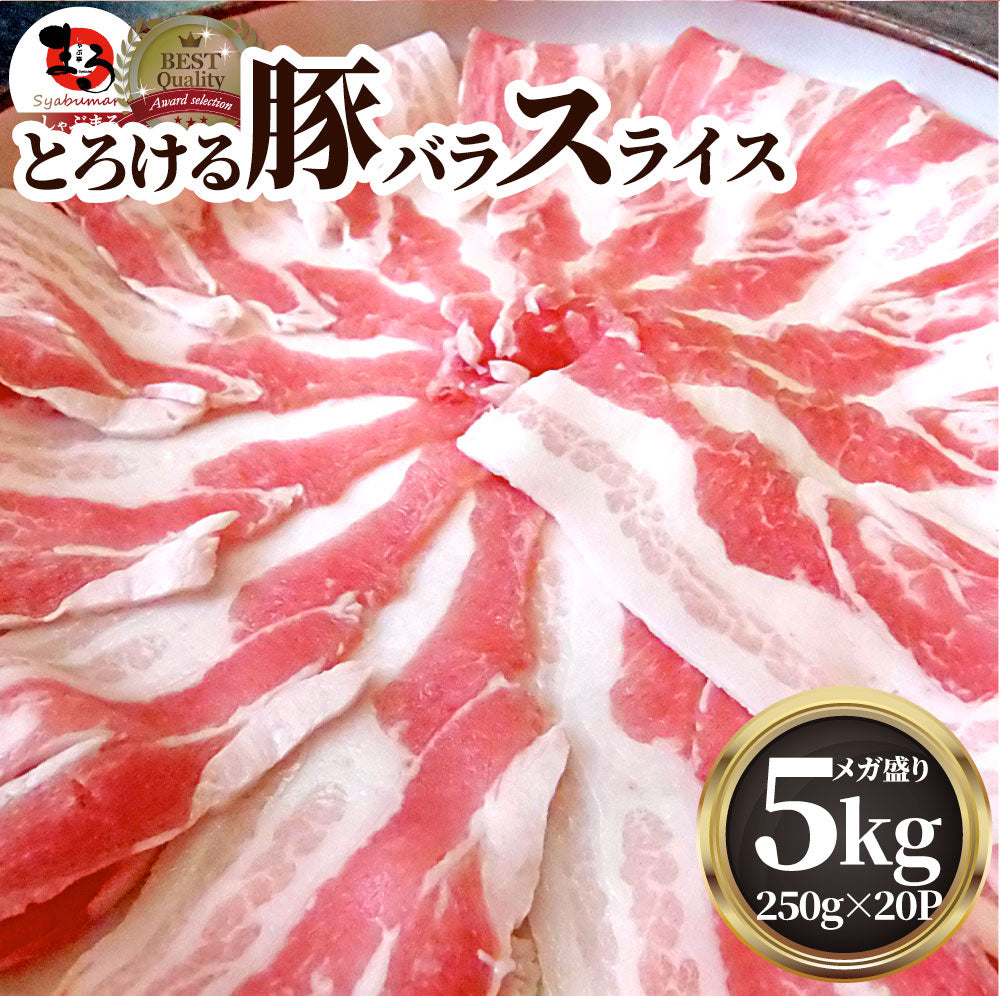 豚バラ肉 5kg スライス 焼肉 250g×20パック