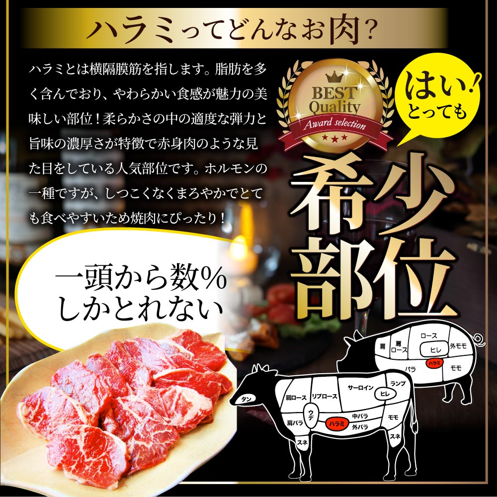 ハラミ 食べ比べ 牛肉 豚肉 焼肉 1kg 250g× 4P メガ盛り 赤身 はらみ バーベ キュー 美味しい ホワイトデー ギフト 食品 プレゼント 女性 男 性 お祝い