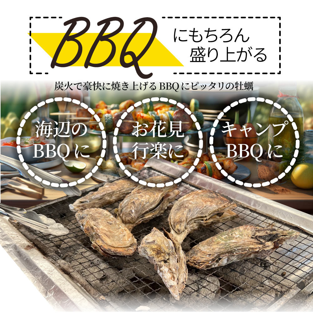 牡蠣焼き カンカン焼き 単品 海鮮 BBQ 殻付き牡蠣 魚 通販 グルメ アウトドア レジャー 食材