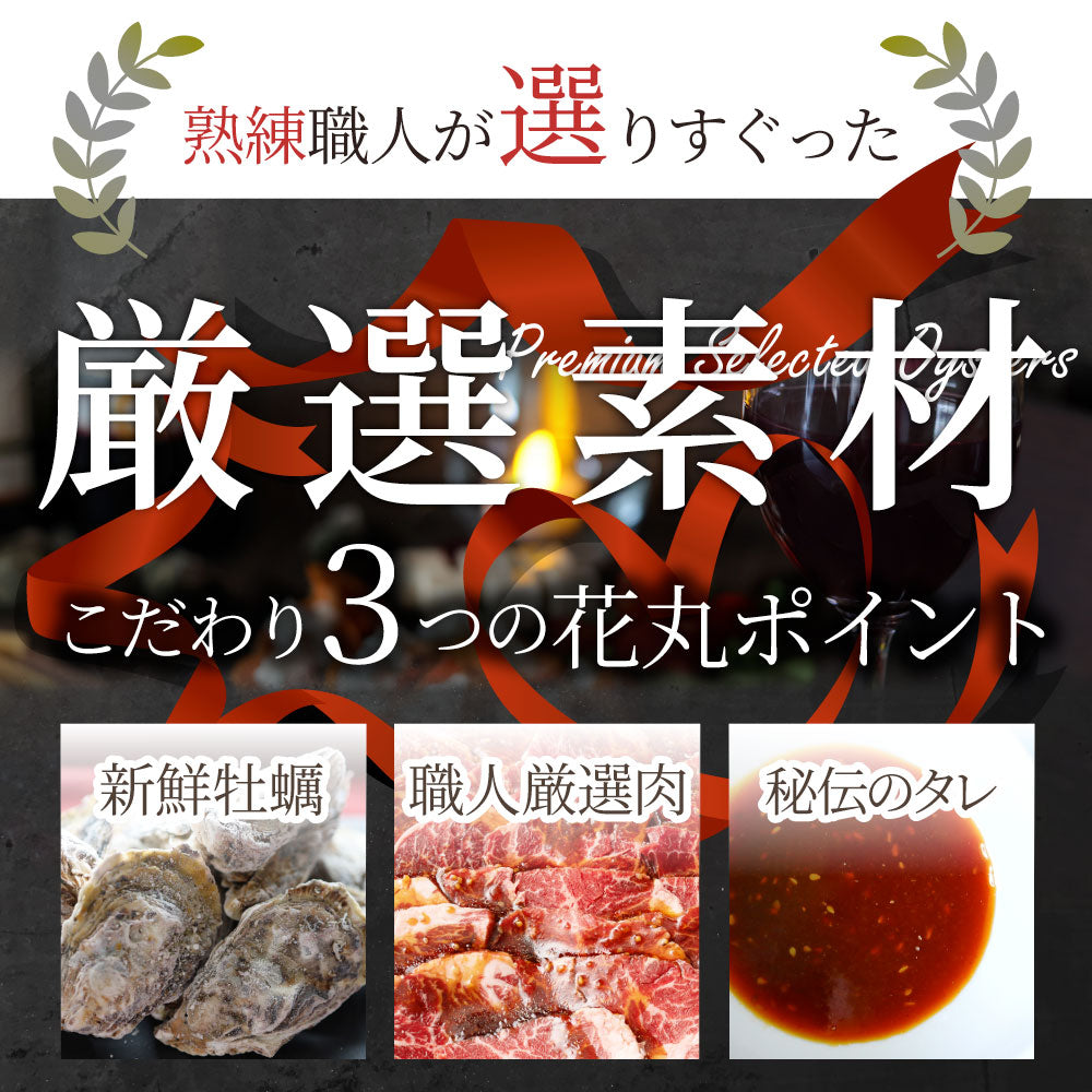 牡蠣焼き バーベキュー パーティー 焼肉  ステーキ セット 4.4kg  9種盛り 肉 海鮮 BBQ 殻付き牡蠣 ハラミ 牛タン 牛ハラミ 牛肉 魚 通販 グルメ アウトドア