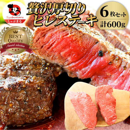 牛肉 ヒレ ステーキ 詰め合わせ 100g×6枚セット 赤身 牛 ヒレ肉 バーベキュー BBQ グルメ お中元 ギフト 食品 プレゼント キャンプ キャンプ飯