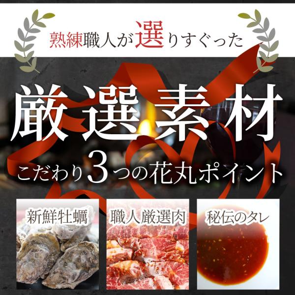 牡蠣焼き バーベキュー 焼肉 セット 2.45kg 5種盛り 肉 海鮮 BBQ 殻付き牡蠣 ハラミ 牛タン 牛ハラミ 牛肉 グルメ アウトドア レジャー やきにく 食材