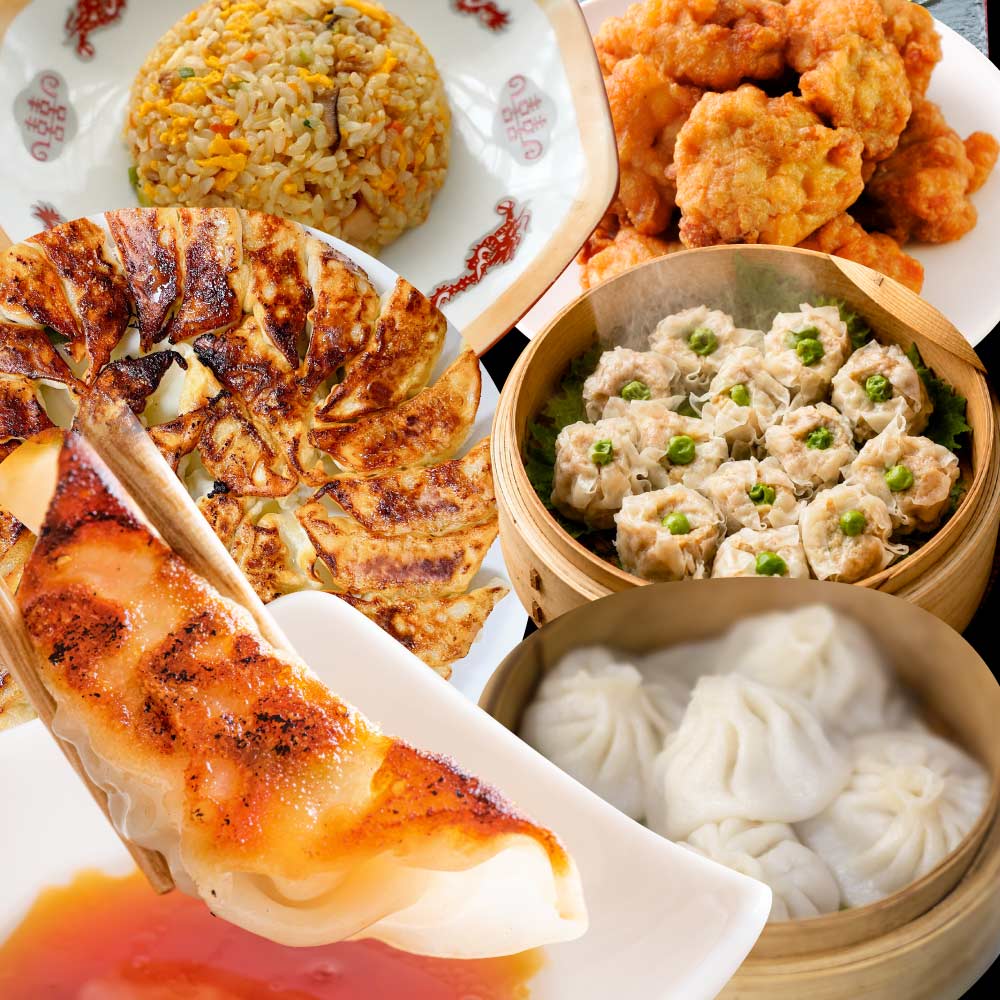 中華 点心 惣菜 (ギガ盛り総重量5.4kg) 福袋 餃子 焼売 小籠包 唐揚げ チャーシュー 焼き豚 チャーハン 焼飯 肉団子 焼豚 肉 ギフト プレゼント 爆買
