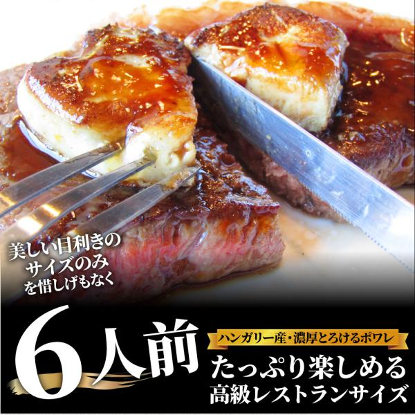 肉 牛肉 お中元 ギフト 食品 プレゼント お祝い 国産牛 ランプステーキ フォアグラ セット 6人前 ステーキ130g×6枚＆フォアグラ6個
