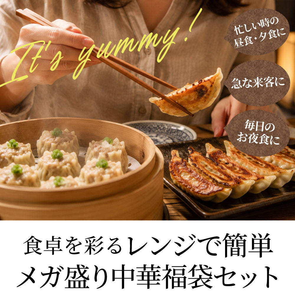 中華 点心 惣菜 総重量最大2.65kg 福袋 冷凍 セット 3種から選べるセット 餃子 焼売 小籠包 唐揚げ チャーハン 焼飯 あすつく 爆買