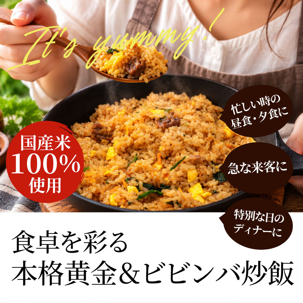 炒飯 チャーハン 食べ比べセット 各15食 冷凍 黄金炒飯 ビビンバ炒飯 2種セット パラパラ 旨辛 レンジ調理 冷凍食品 惣菜 冷凍ストック ご飯もの ランチ 夜食