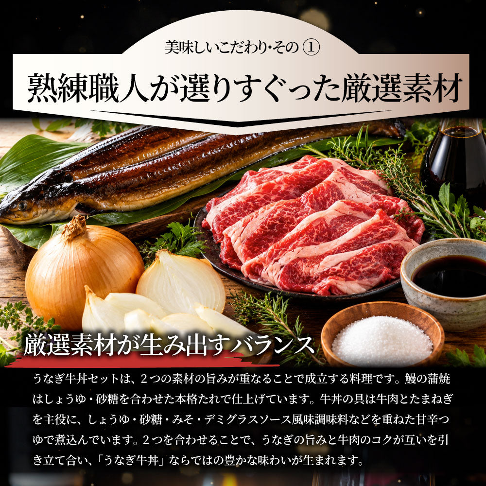 うなぎ牛丼 各30食セットセット うなぎ 牛丼 ウナギ 鰻 丼の具 蒲焼き 牛肉 スタミナ飯 ご飯のお供 おかず 惣菜 冷凍食品 簡単調理 ランチ 夜食 惣菜 冷凍ストック ご飯もの お取り寄せ