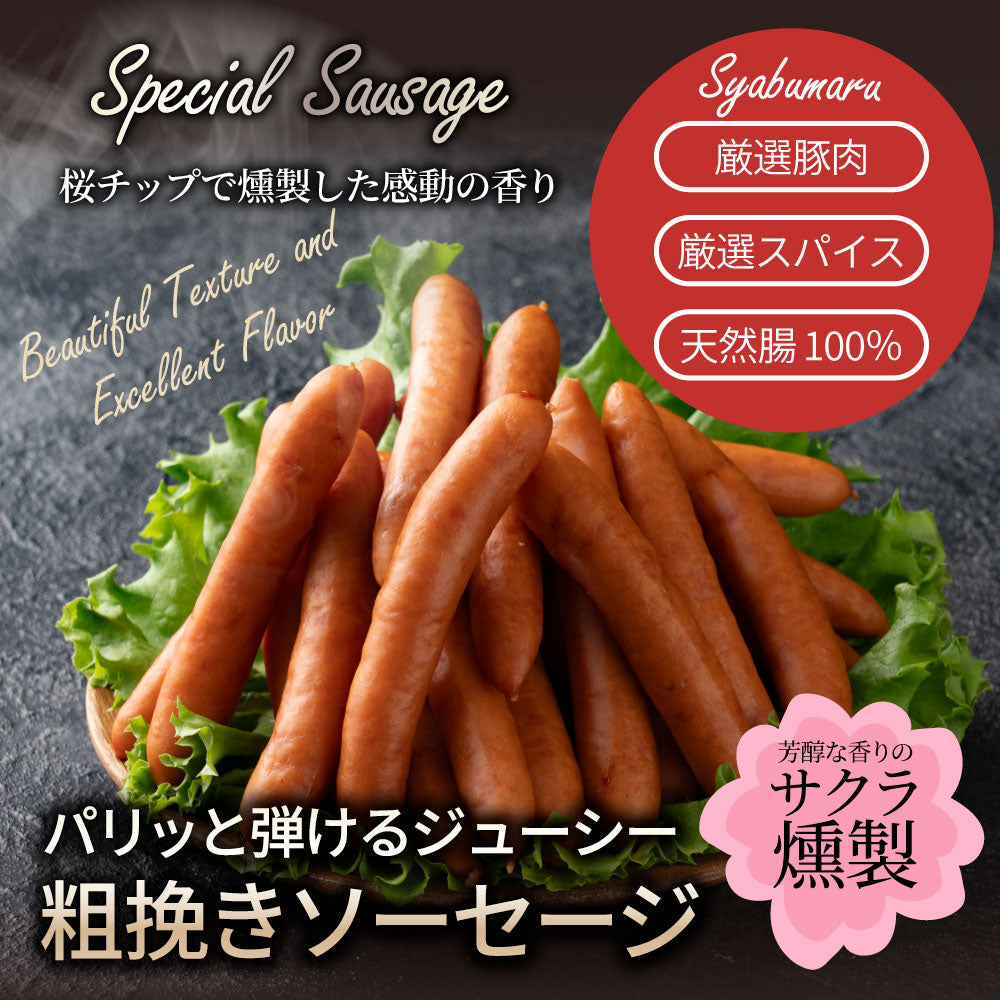 ソーセージ ウインナー 100ｇ 惣菜 ジューシー 粗挽き 粗びき あらびき ポーク 豚 バーベキュー 焼肉 焼くだけ 弁当＊当日発送対象