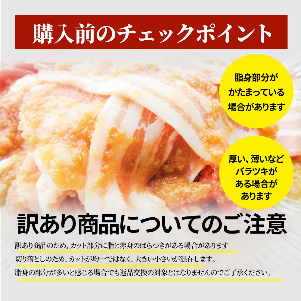 肉 訳あり 豚 生姜焼き 焼くだけ 500g（250g×2）「生姜王」 ジューシー ミックス 豚 生姜 焼き 切り落とし おかず *当日出荷