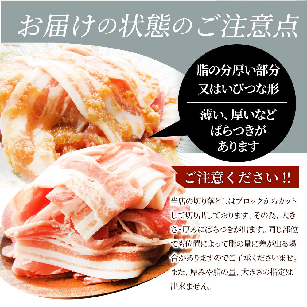 肉 訳あり 豚 生姜焼き 焼くだけ 500g（250g×2）「生姜王」 ジューシー ミックス 豚 生姜 焼き 切り落とし おかず *当日出荷