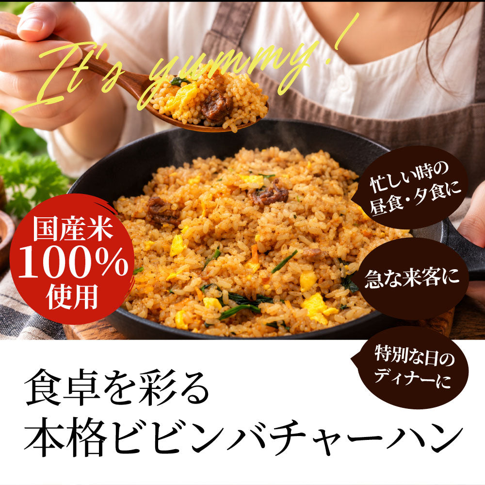 ビビンバ炒飯 20食 冷凍 チャーハン 韓国風 旨辛 パラパラ炒飯 レンジ調理 冷凍食品 惣菜 冷凍ストック ご飯もの ランチ 夜食 時短