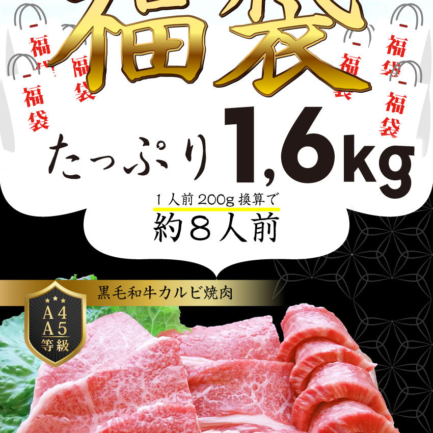 牛肉 肉 特松 福袋 黒毛和牛 A4 A5等級のみ使用 1.6kg 肉の福袋 3種 超豪華福袋セット お中元 ギフト 食品 プレゼント 女性 男性 お祝い 新生活 黒毛和牛