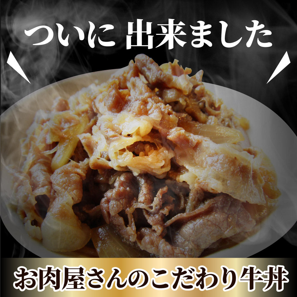 牛丼 牛丼の具 30個セット お肉屋さんのこだわり たっぷり牛肉の簡単牛丼 1食120g