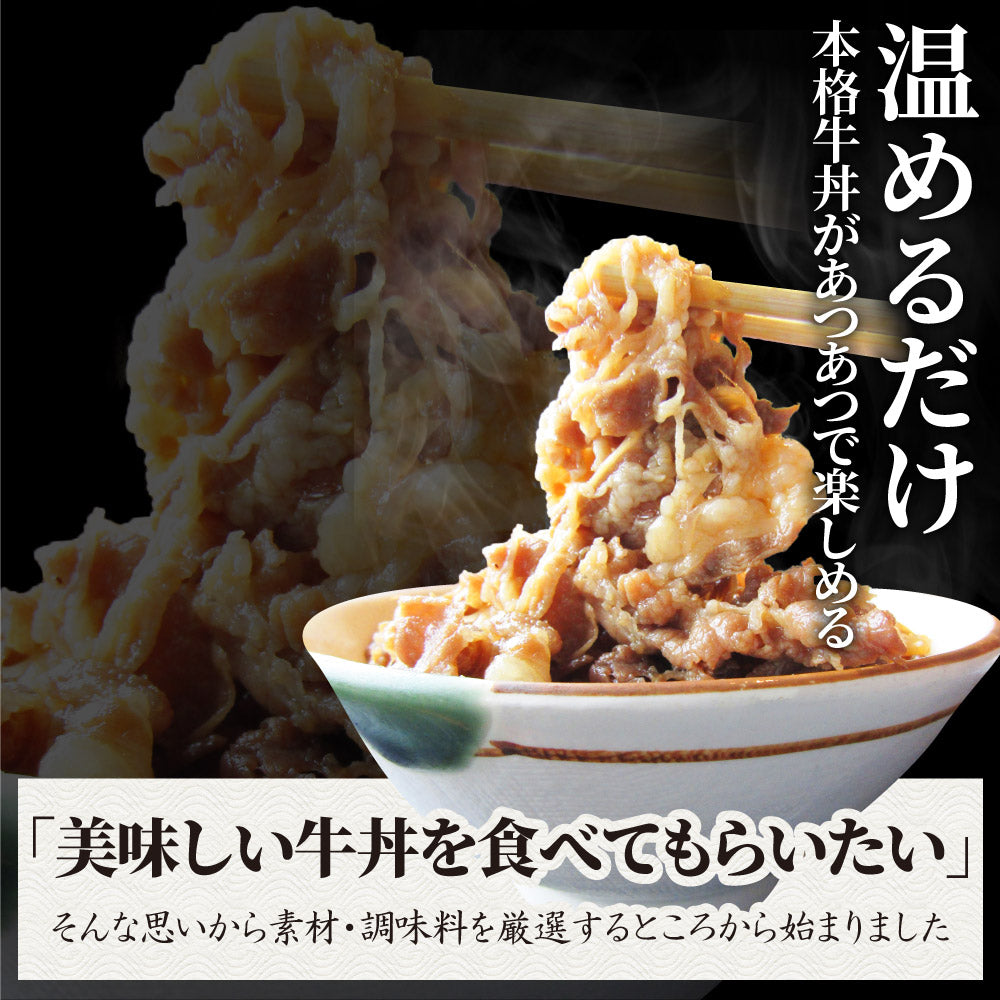 牛丼 牛丼の具 30個セット お肉屋さんのこだわり たっぷり牛肉の簡単牛丼 1食120g