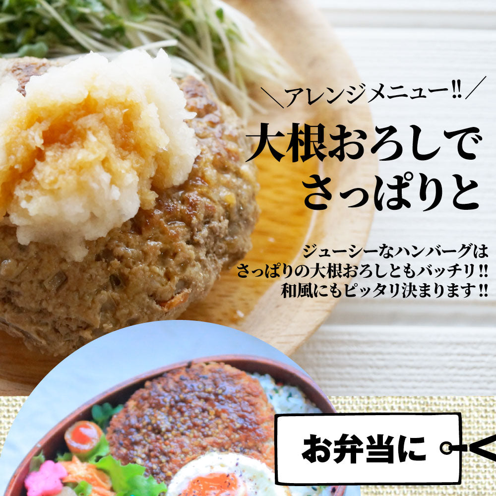 ハンバーグ 福袋 2種食べ比べ セット 4.4kg (プレーン100g×24個、チーズイン100g×20個) 温めるだけ レンジ 冷凍 惣菜 お弁当 あす楽 業務用 温めるだけ