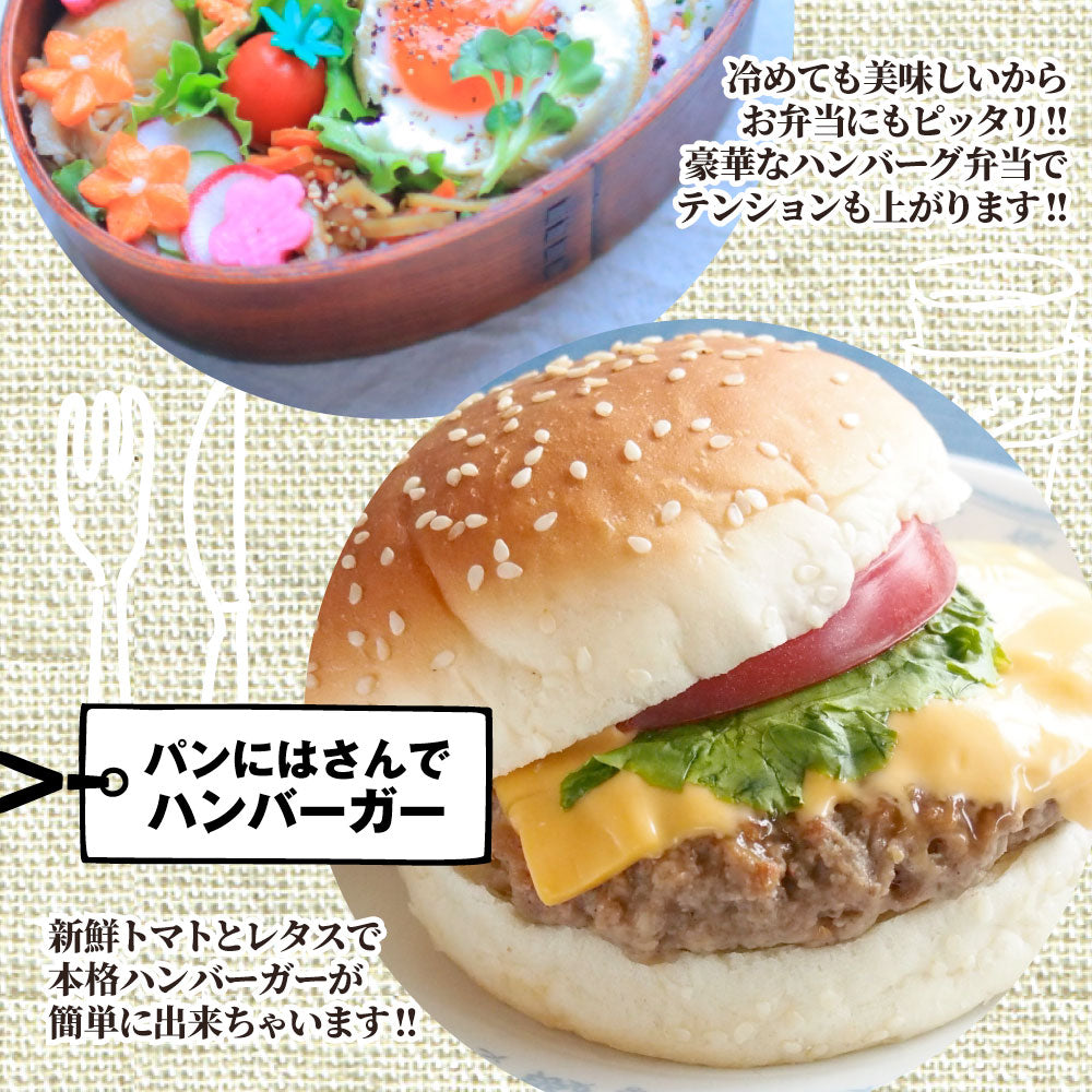 ハンバーグ 福袋 2種食べ比べ セット 4.4kg (プレーン100g×24個、チーズイン100g×20個) 温めるだけ レンジ 冷凍 惣菜 お弁当 あす楽 業務用 温めるだけ