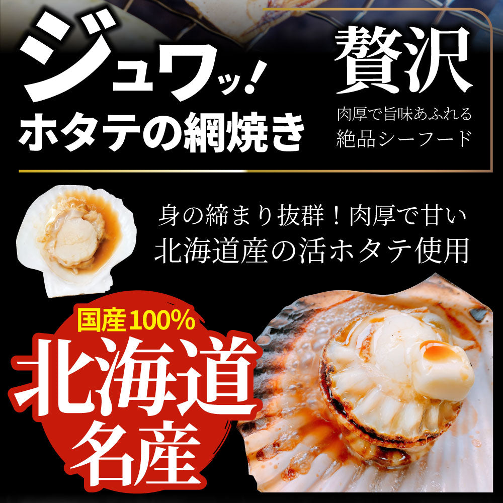 ホタテ ほたて 帆立 100枚入り 北海道産 バター焼き ほたて貝 バーベキュー BBQ 片貝 焼くだけ 業務用 国産 海鮮 シーフード 食品 グルメ  殻付き 送料無料