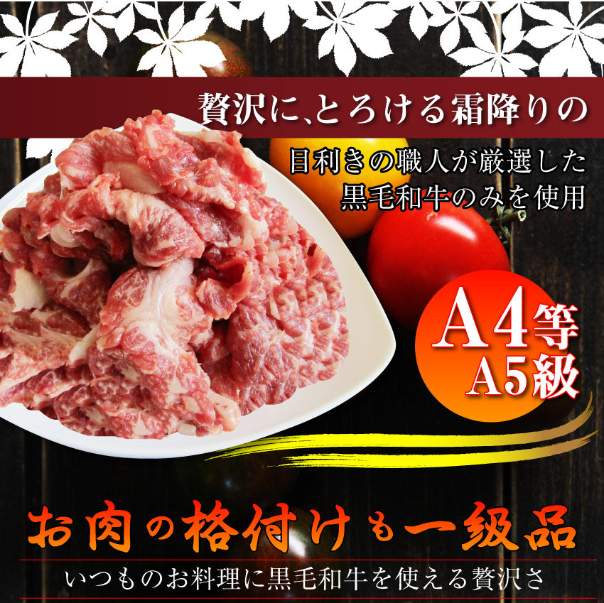 牛肉 肉 黒毛和牛 切り落とし 500g 250×2p 国産 贅沢 お中元 ギフト 食品 プレゼント 女性 男性 お祝い 新生活 霜降り メガ盛り