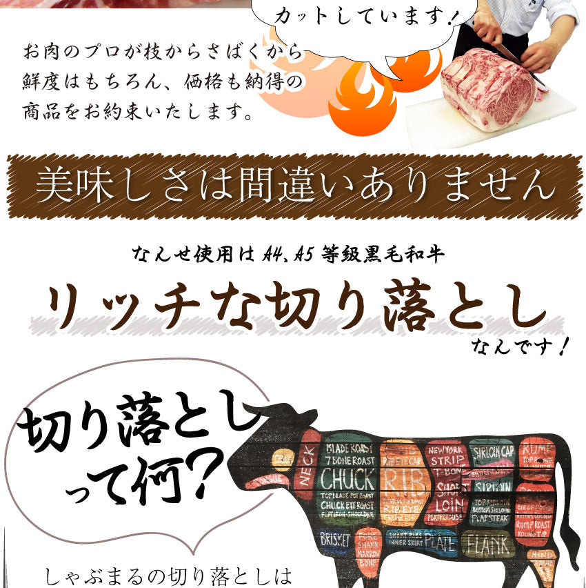 牛肉 肉 黒毛和牛 しゃぶしゃぶ すき焼き 贅沢 霜降り 切り落とし たっぷりメガ盛り 1.5kg(250×6p) お中元 ギフト 食品 プレゼント 女性 男性 お祝い 新生活