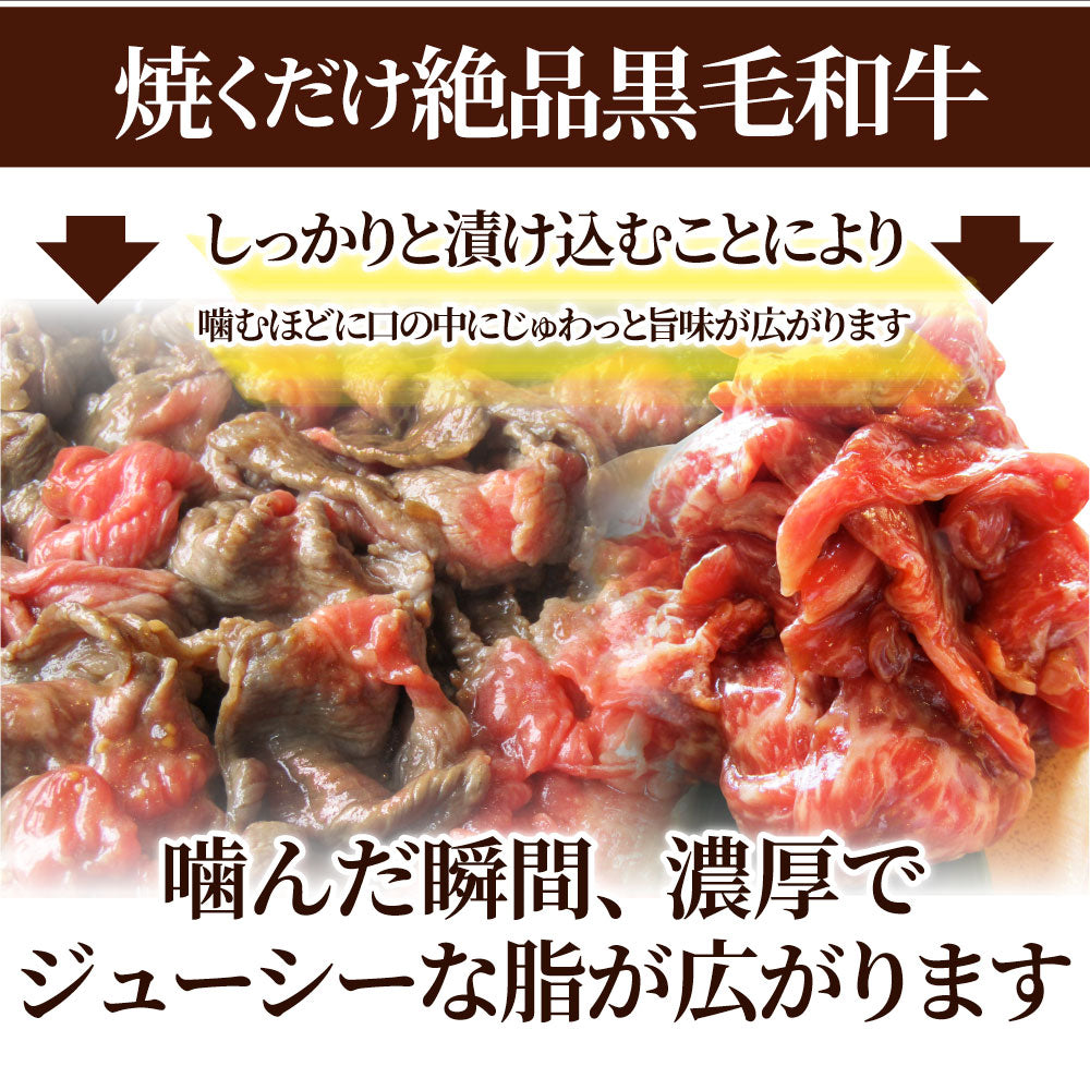 黒毛和牛 切り落とし 牛肉 焼肉 霜降り1kg（250g×4）和牛 肉 お中元 ギフト 食品 お祝い 新生活 タレ漬け 送料無料 贈り物 贈答 祝い プレゼント