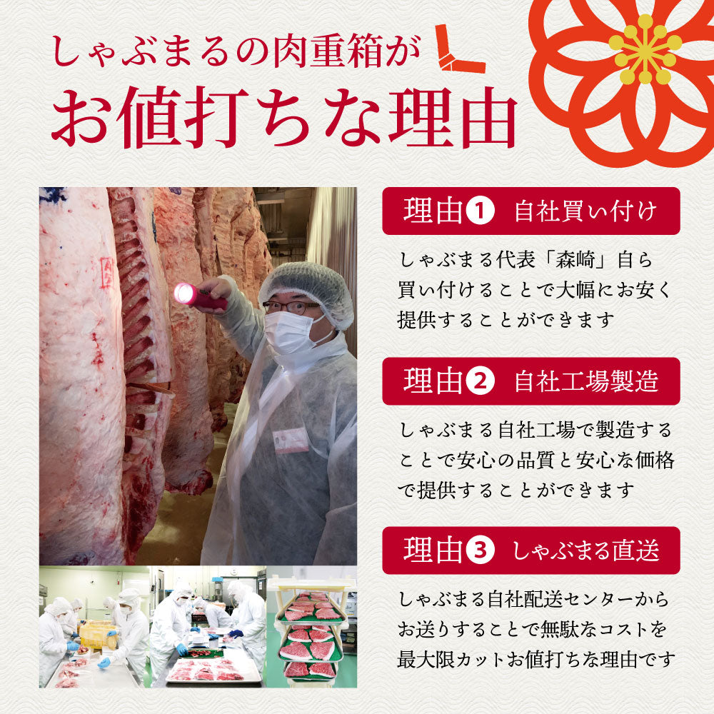 肉 重箱 A4,A5等級黒毛和牛《3段重》肉づくし重箱 7〜8人前 10種 総重量 1.92kg 食べ比べ 肉の匠 焼肉 しゃぶしゃぶ すき焼き用  バレンタイン ギフト