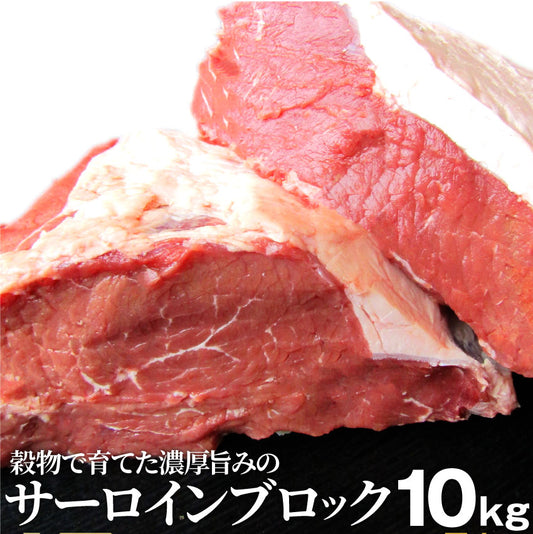 サーロイン ブロック 10kg ステーキ用 赤身 プレゼント リッチな 赤身 贅沢 牛肉