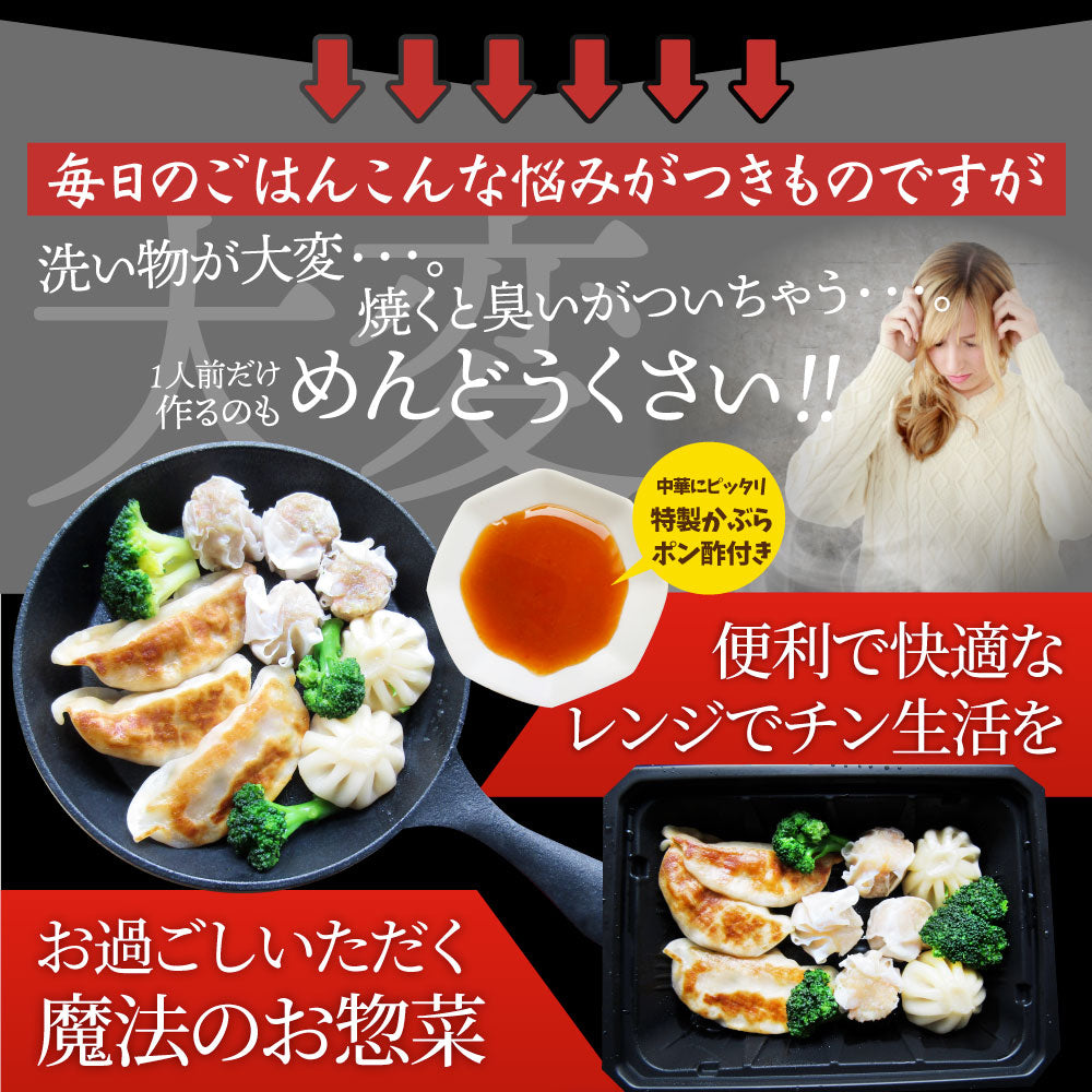レンジDE中華3種 20食セット ギョウザ シューマイ 小籠包 点心 惣菜  冷凍 セット 餃子 焼売 小籠包 肉 母の日 新生活 ギフト 食べ物 食品 誕生日 プレゼント 通販 お取り寄せ グルメ 誕生日