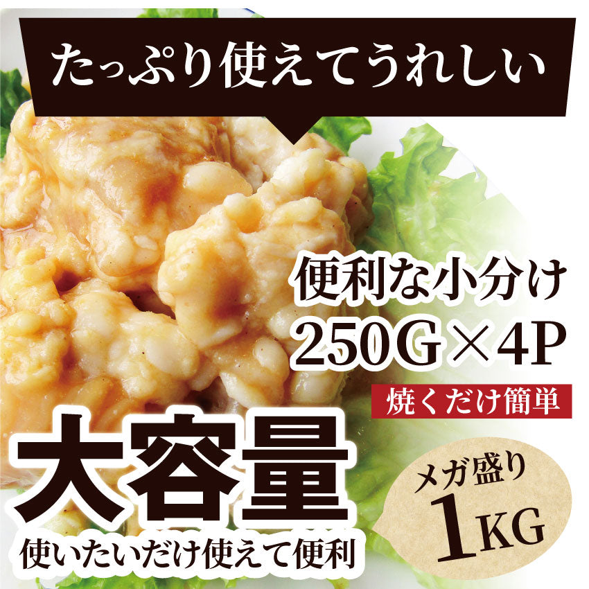 焼肉 牛肉 肉 ホルモン テッチャン モツ シマチョウ 1kg 250g×4袋 バーベキュー 焼くだけ