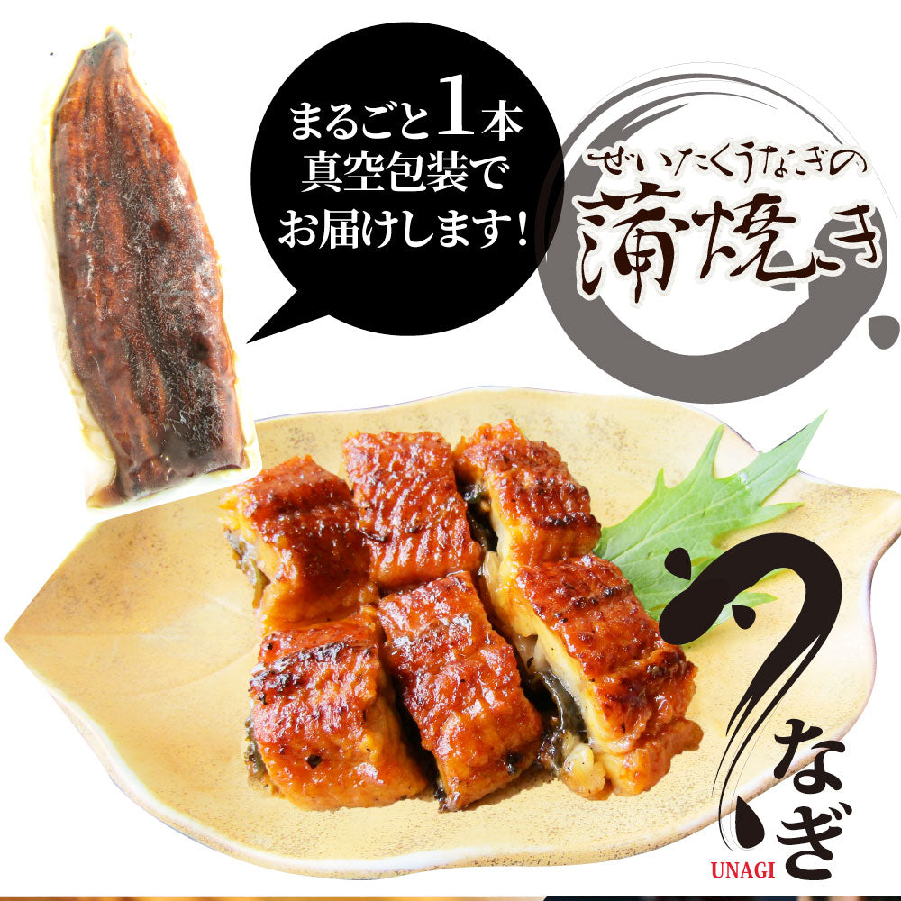 うなぎ蒲焼 1本入り（約200ｇ）たれ・山椒付き 鰻 かば焼き 土用 丑の日 湯煎 レンジOK 簡単解凍するだけ 惣菜 冷凍当日発送