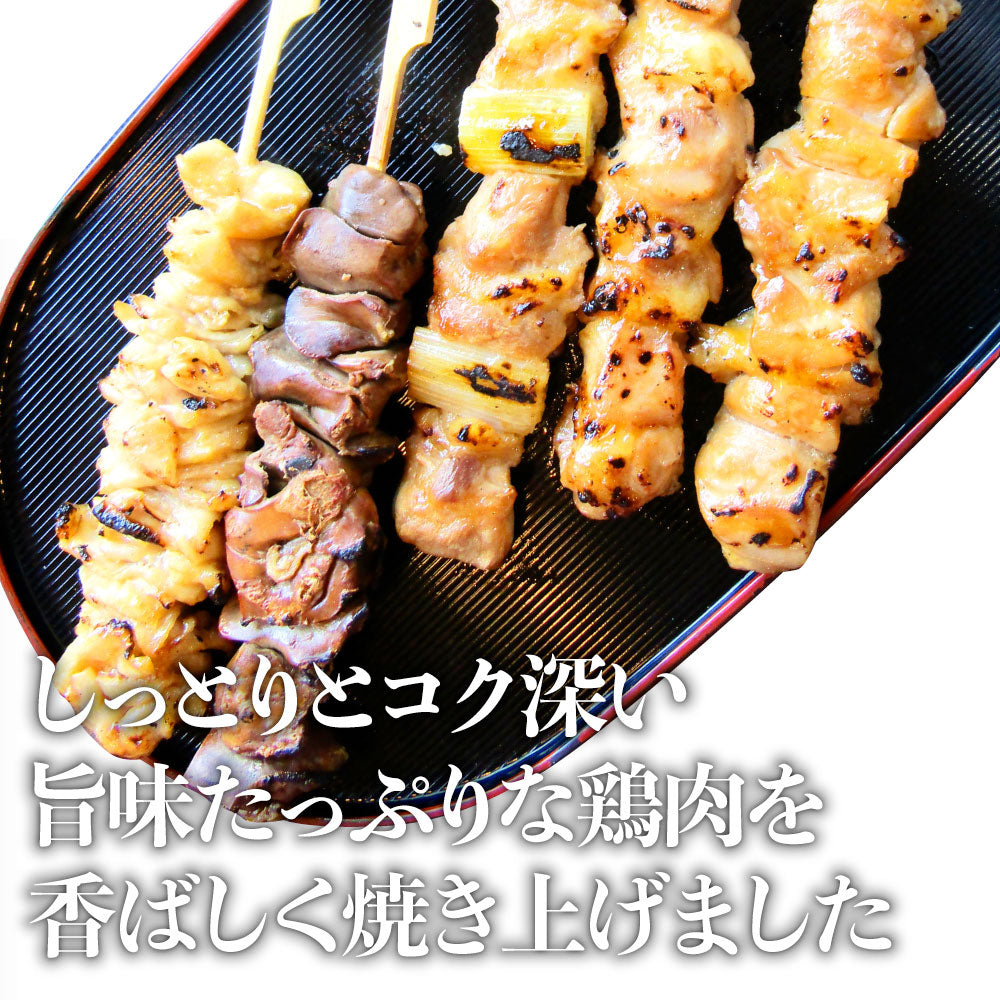 炭火焼き鳥盛り合わせ もも4本ねぎま串3本かわ串3本